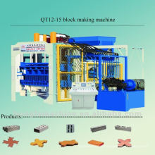 QT12-15 fully automatic colour face paving block producing line
